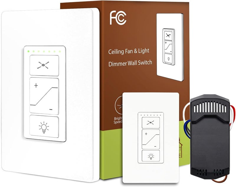 Humpptom Universal Ceiling Fan Remote Control, Ceiling Fan Remote Control Kit, Ceiling Fan Wall Switch UC9050T, Fan Remote Control Kit Compatible with Hampton Bay Harbor Breeze Hunter - Image 1